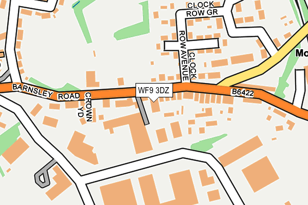 WF9 3DZ map - OS OpenMap – Local (Ordnance Survey)