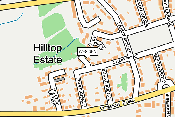 WF9 3EN map - OS OpenMap – Local (Ordnance Survey)