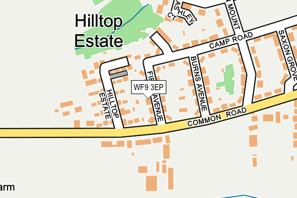 WF9 3EP map - OS OpenMap – Local (Ordnance Survey)