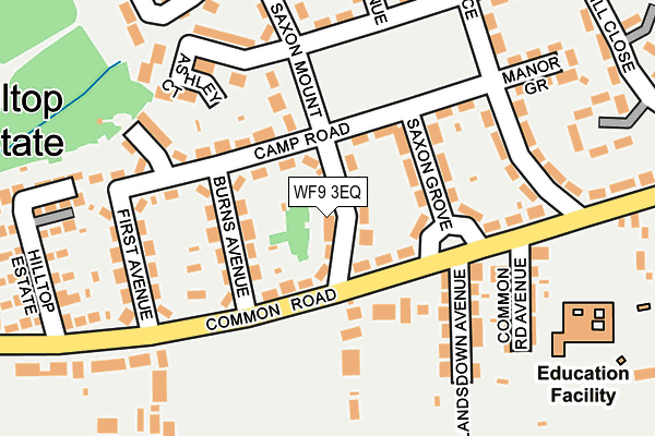WF9 3EQ map - OS OpenMap – Local (Ordnance Survey)