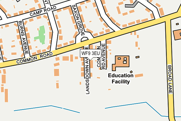 WF9 3EU map - OS OpenMap – Local (Ordnance Survey)