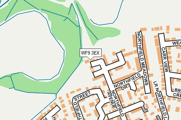 WF9 3EX map - OS OpenMap – Local (Ordnance Survey)