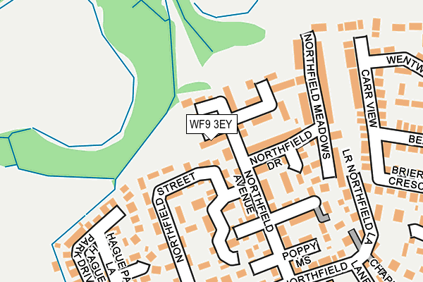 WF9 3EY map - OS OpenMap – Local (Ordnance Survey)