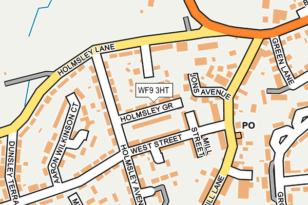 WF9 3HT map - OS OpenMap – Local (Ordnance Survey)
