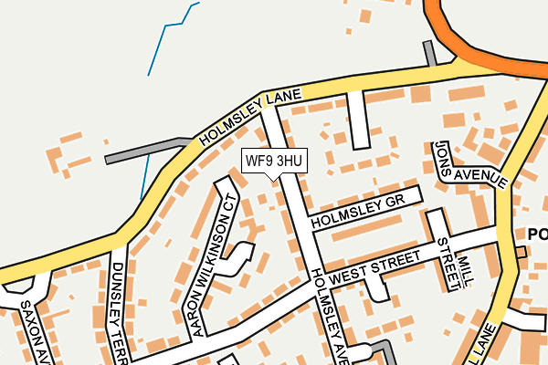 WF9 3HU map - OS OpenMap – Local (Ordnance Survey)