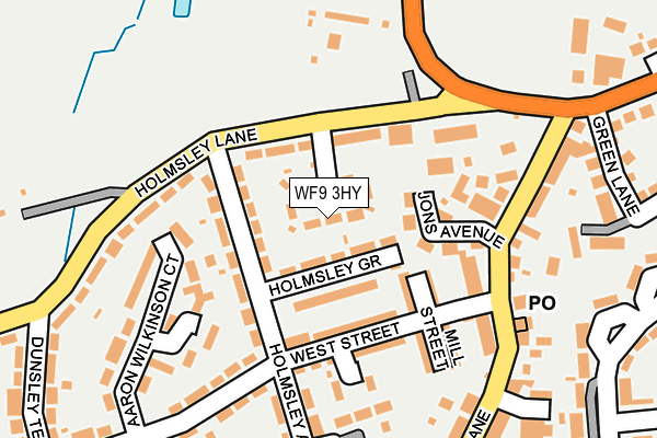 WF9 3HY map - OS OpenMap – Local (Ordnance Survey)
