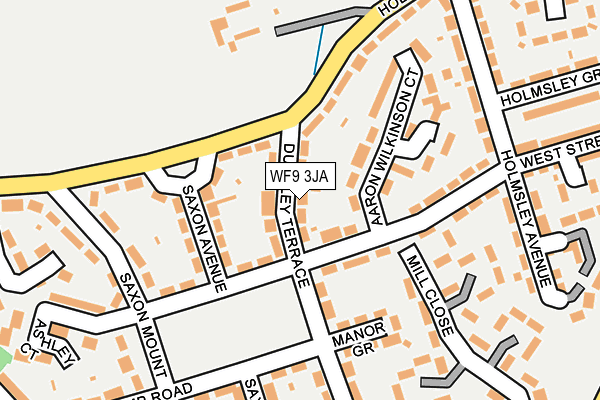 WF9 3JA map - OS OpenMap – Local (Ordnance Survey)