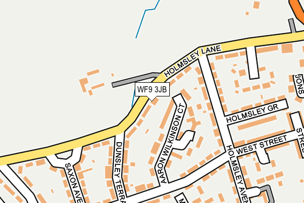 WF9 3JB map - OS OpenMap – Local (Ordnance Survey)