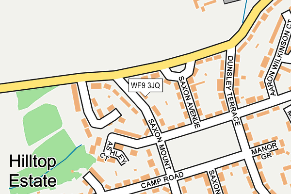 WF9 3JQ map - OS OpenMap – Local (Ordnance Survey)