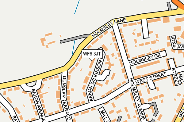 WF9 3JT map - OS OpenMap – Local (Ordnance Survey)