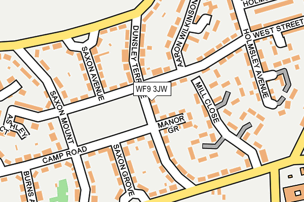 WF9 3JW map - OS OpenMap – Local (Ordnance Survey)