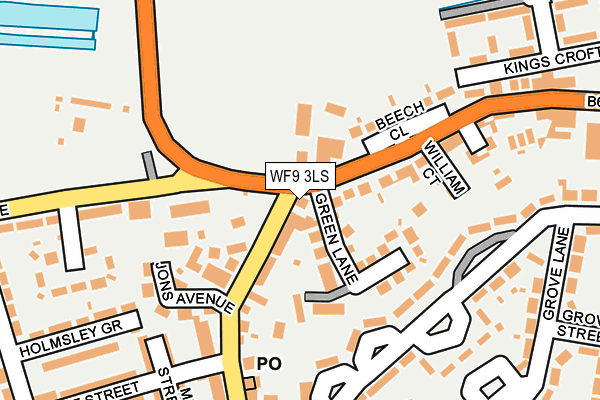 WF9 3LS map - OS OpenMap – Local (Ordnance Survey)