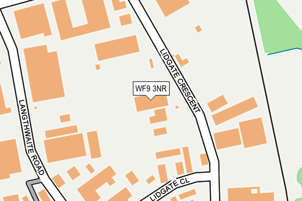 WF9 3NR map - OS OpenMap – Local (Ordnance Survey)