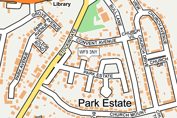 WF9 3NY map - OS OpenMap – Local (Ordnance Survey)