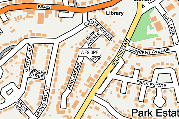WF9 3PF map - OS OpenMap – Local (Ordnance Survey)