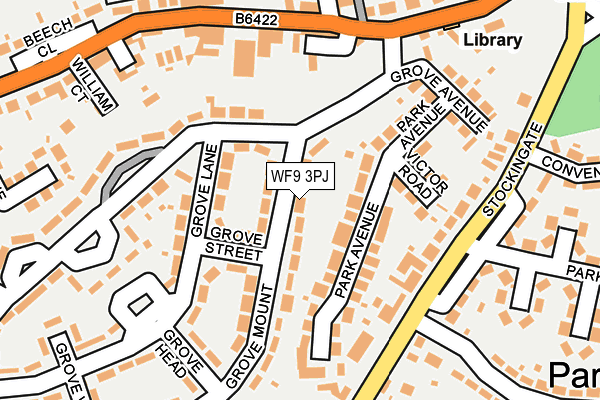 WF9 3PJ map - OS OpenMap – Local (Ordnance Survey)