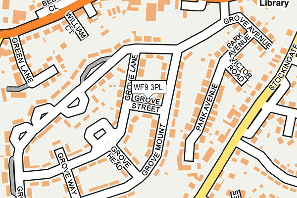 WF9 3PL map - OS OpenMap – Local (Ordnance Survey)