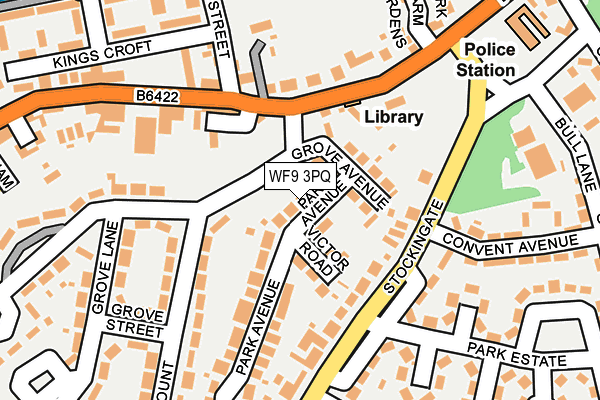 WF9 3PQ map - OS OpenMap – Local (Ordnance Survey)