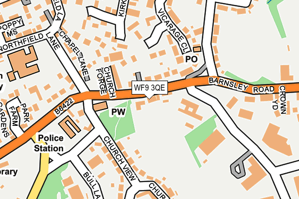 WF9 3QE map - OS OpenMap – Local (Ordnance Survey)