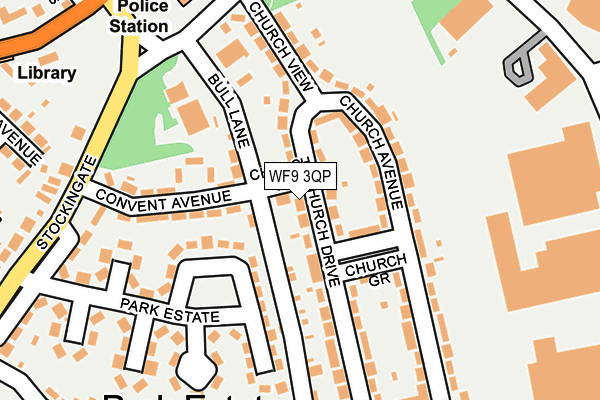 WF9 3QP map - OS OpenMap – Local (Ordnance Survey)