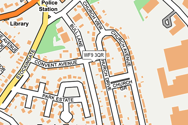 WF9 3QR map - OS OpenMap – Local (Ordnance Survey)