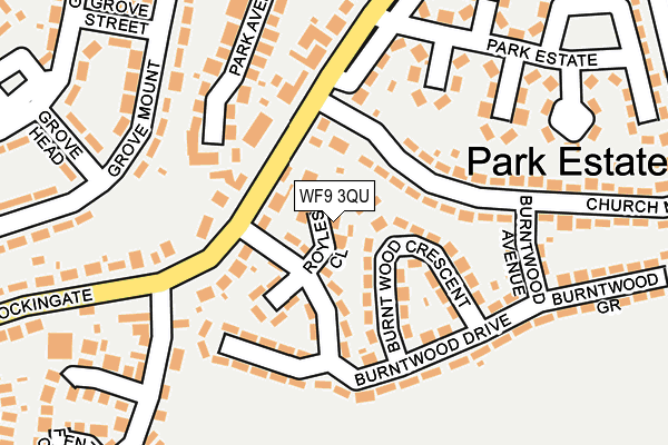 WF9 3QU map - OS OpenMap – Local (Ordnance Survey)