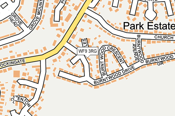 WF9 3RG map - OS OpenMap – Local (Ordnance Survey)