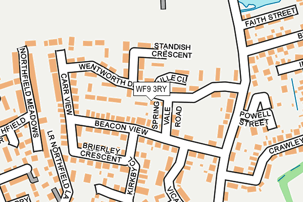 WF9 3RY map - OS OpenMap – Local (Ordnance Survey)