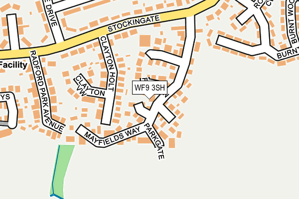WF9 3SH map - OS OpenMap – Local (Ordnance Survey)