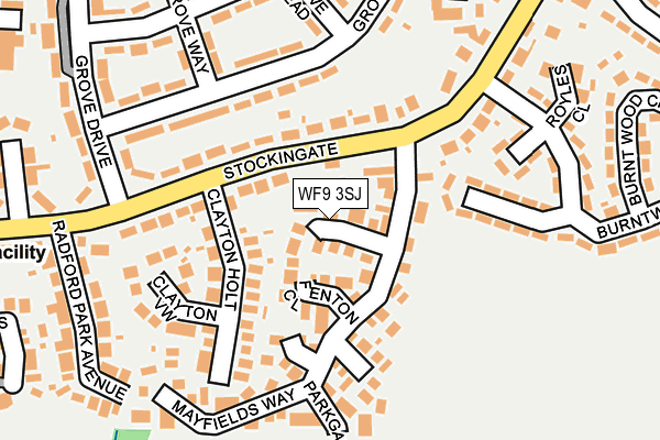 WF9 3SJ map - OS OpenMap – Local (Ordnance Survey)