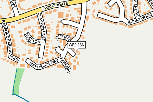 WF9 3SN map - OS OpenMap – Local (Ordnance Survey)