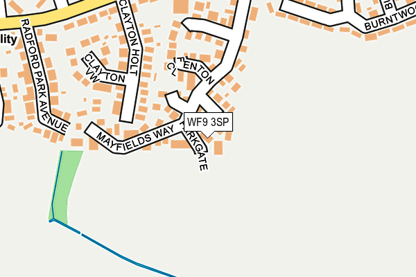 WF9 3SP map - OS OpenMap – Local (Ordnance Survey)