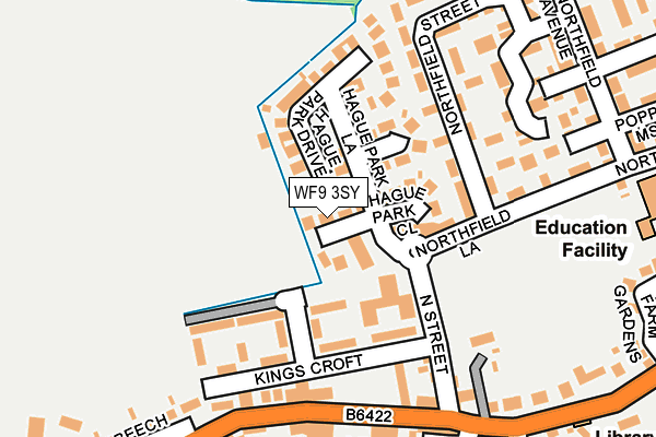 WF9 3SY map - OS OpenMap – Local (Ordnance Survey)
