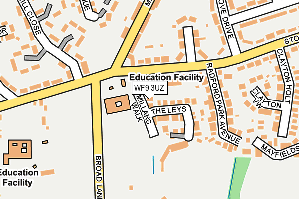 WF9 3UZ map - OS OpenMap – Local (Ordnance Survey)