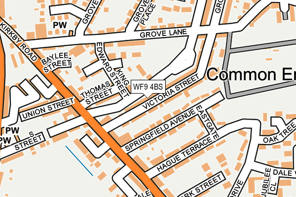 WF9 4BS map - OS OpenMap – Local (Ordnance Survey)