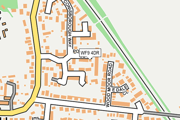WF9 4DR map - OS OpenMap – Local (Ordnance Survey)