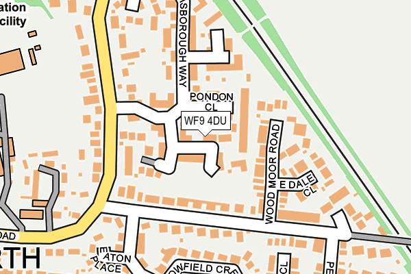 WF9 4DU map - OS OpenMap – Local (Ordnance Survey)