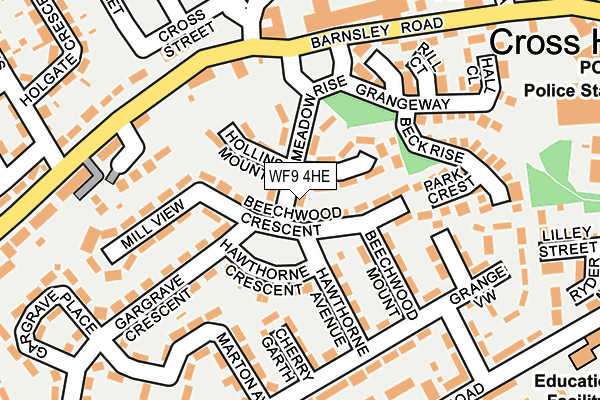 WF9 4HE map - OS OpenMap – Local (Ordnance Survey)