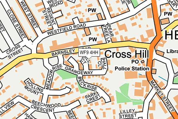 WF9 4HH map - OS OpenMap – Local (Ordnance Survey)