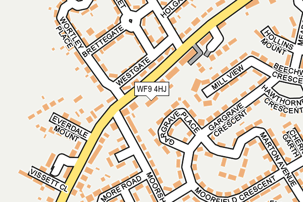 WF9 4HJ map - OS OpenMap – Local (Ordnance Survey)