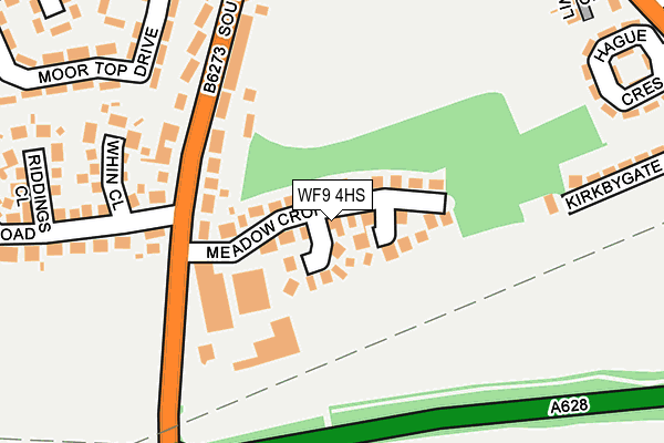 WF9 4HS map - OS OpenMap – Local (Ordnance Survey)