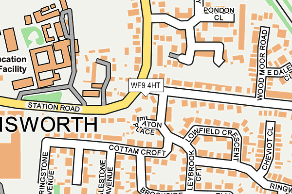 WF9 4HT map - OS OpenMap – Local (Ordnance Survey)
