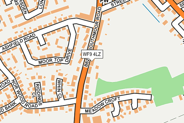 WF9 4LZ map - OS OpenMap – Local (Ordnance Survey)