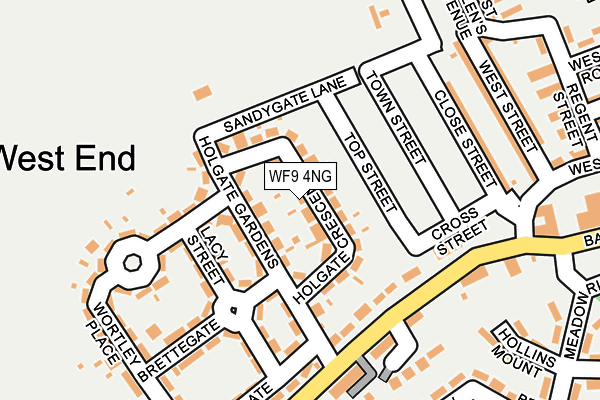 WF9 4NG map - OS OpenMap – Local (Ordnance Survey)