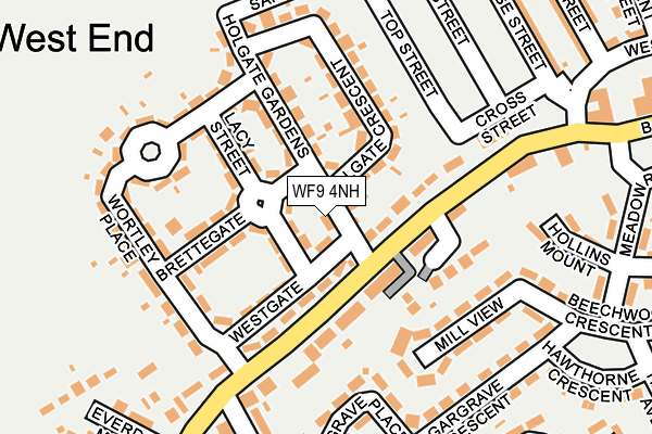 WF9 4NH map - OS OpenMap – Local (Ordnance Survey)