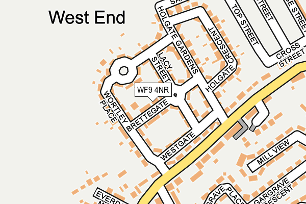 WF9 4NR map - OS OpenMap – Local (Ordnance Survey)