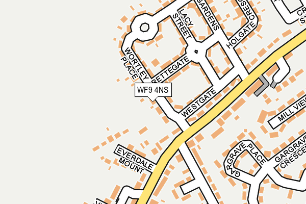 WF9 4NS map - OS OpenMap – Local (Ordnance Survey)
