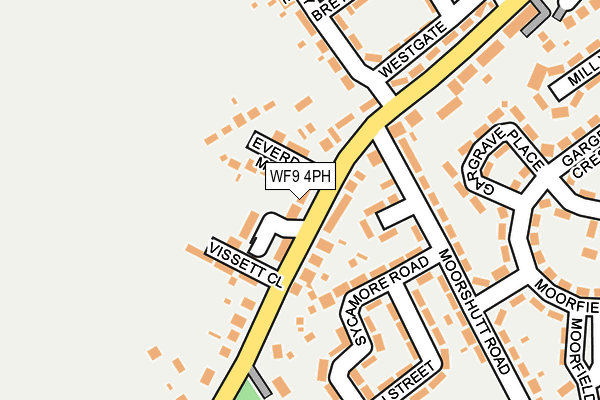 WF9 4PH map - OS OpenMap – Local (Ordnance Survey)