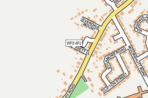 WF9 4PJ map - OS OpenMap – Local (Ordnance Survey)