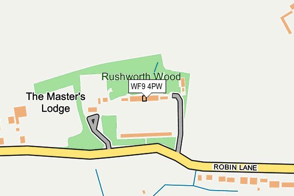 WF9 4PW map - OS OpenMap – Local (Ordnance Survey)